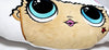 LOL Surprise Dolls Head Cushion - Pink Bow, Blue Eyes 17"x10" - Plush Toy